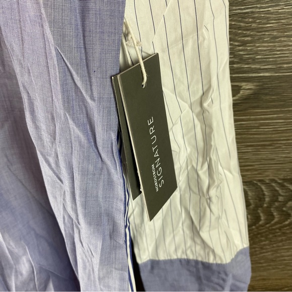 Nordstrom Signature cotton Colorblock button up NWT - Picture 4 of 9